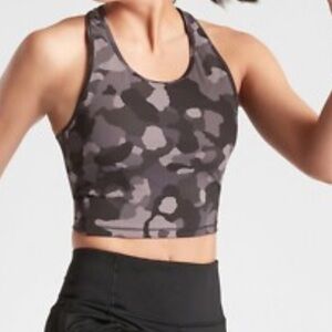Athleta Lightning Camo Crop Tank